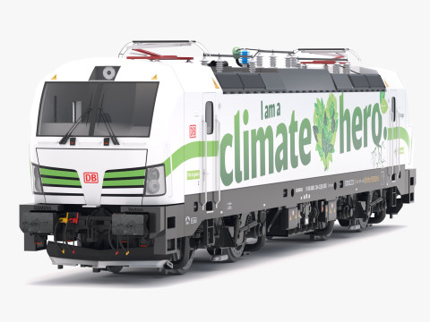 Livrea Siemens Vectron DB I am Climate Hero Modello 3D