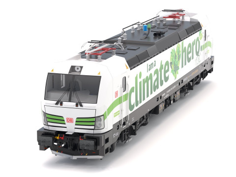 Livrea Siemens Vectron DB I am Climate Hero Modello 3D