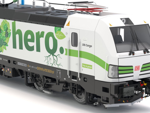 Livrea Siemens Vectron DB I am Climate Hero Modello 3D