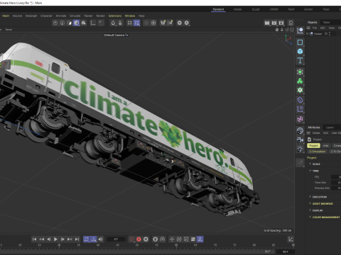 Livrea Siemens Vectron DB I am Climate Hero Modello 3D