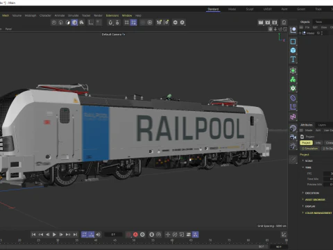 Railpool Siemens Vectron Modello 3D