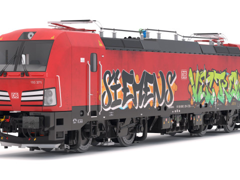 Siemens Vectron DB з графіті 3D Модель