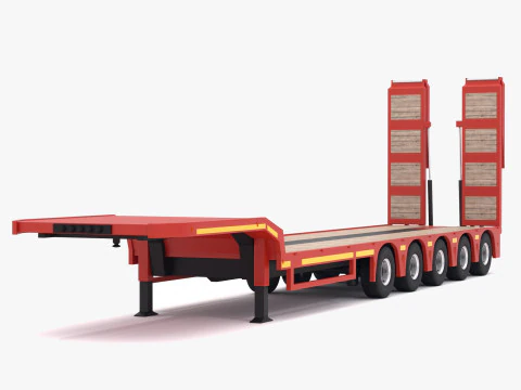 Trailer Anak Rendah Model 3D