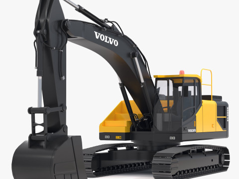 वोल्वो EC300E खुदाई यंत्र 3D मॉडल