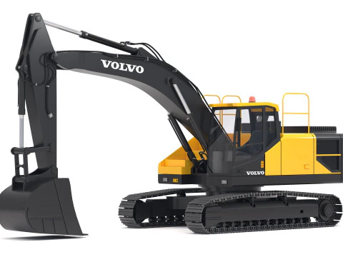 Volvo EC300E Excavator 3D Model