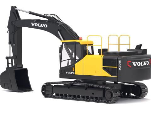 Excavadora Volvo EC300E Modelo 3D