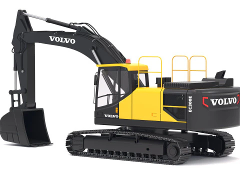 Volvo EC300E Excavator 3D Model