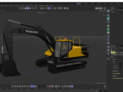 Volvo EC300E Excavator 3D Model