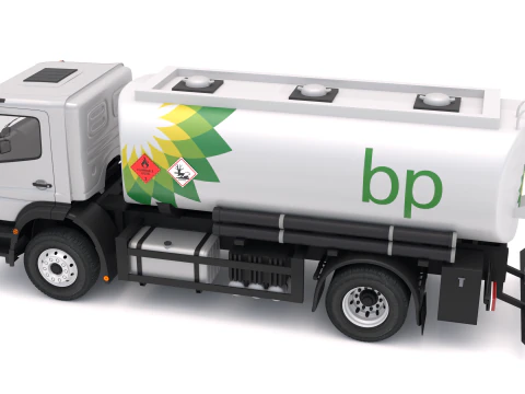 Camion-citerne Mercedes-Benz Axor BP Modèle 3D