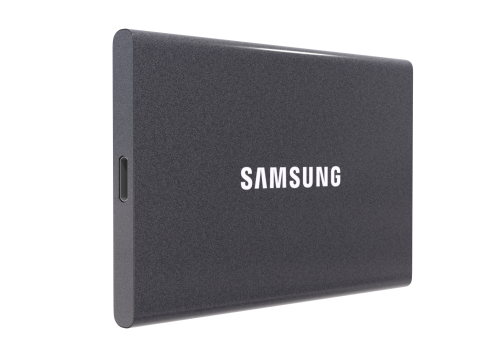 Samsung Portable SSD T7 Titan Grey 3D Model