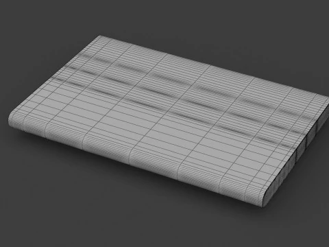 Przenośny dysk SSD Samsung T7 Titan w kolorze szarym Model 3D