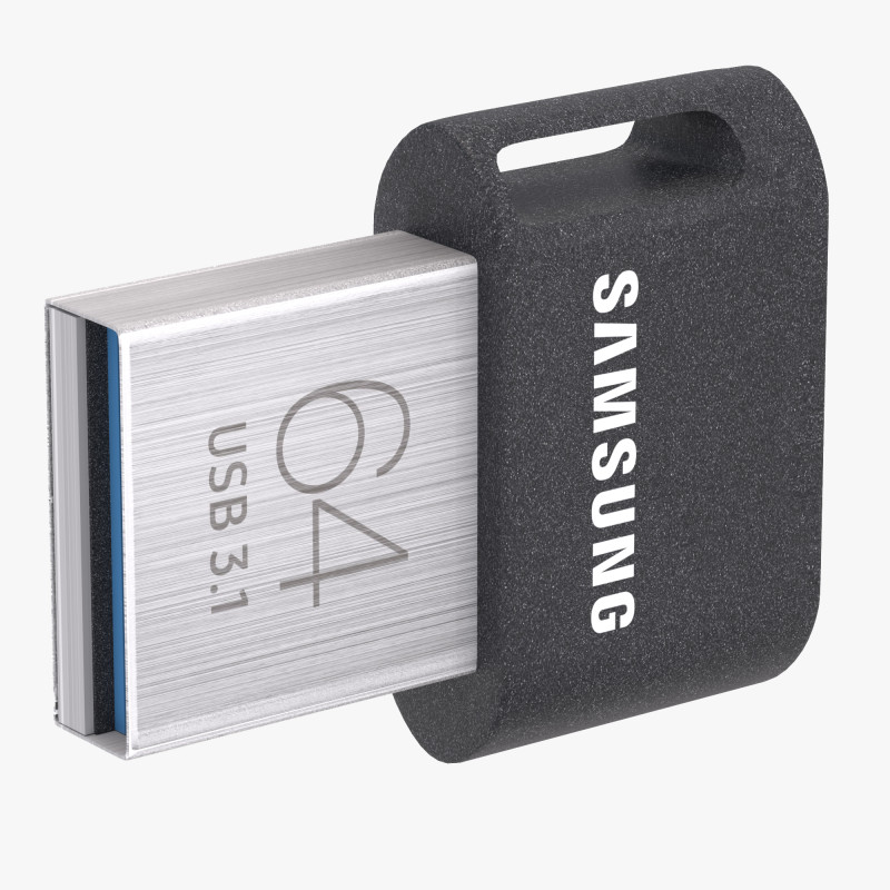 Clé USB Samsung Fit Plus Samsung 64 Go Modèle 3D .c4d .max .obj .3ds .fbx .stl .blend