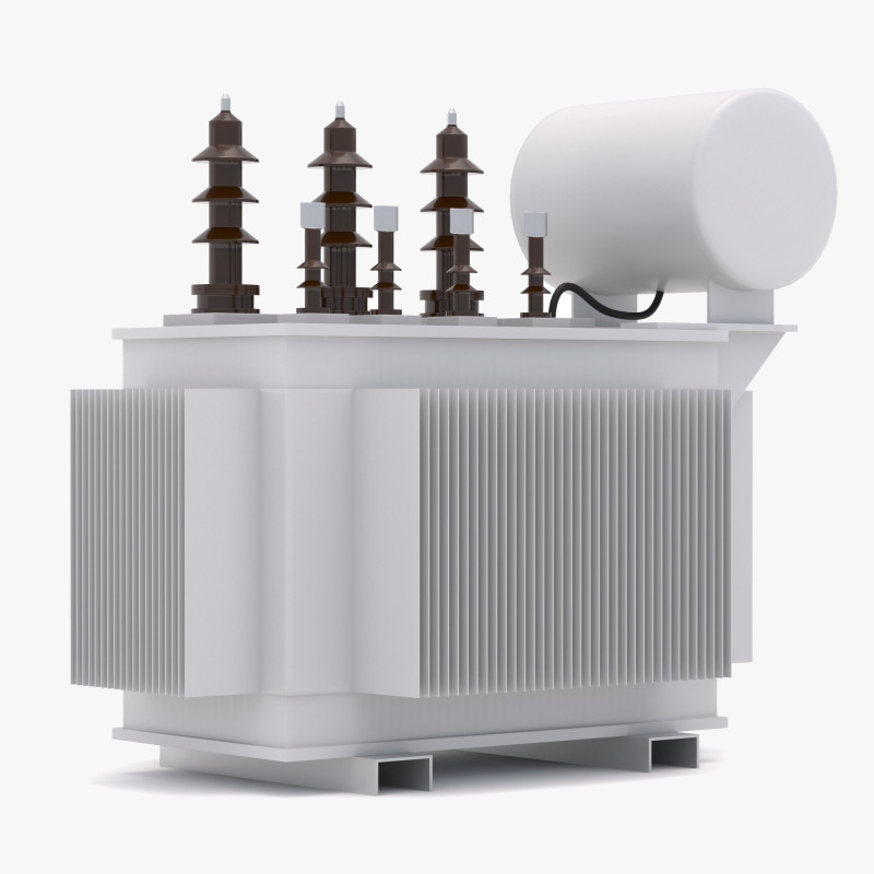 Elektrischer Transformator 3D Modell .c4d .max .obj .3ds .fbx .stl .blend