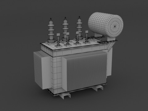 Elektrik Trafosu 3D Model