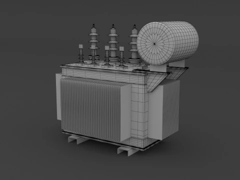 Trasformatore elettrico Modello 3D