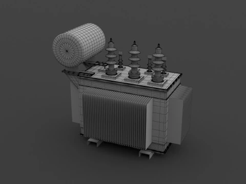 Trasformatore elettrico Modello 3D