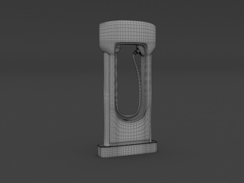 Sobrealimentador Tesla V3 Modelo 3D