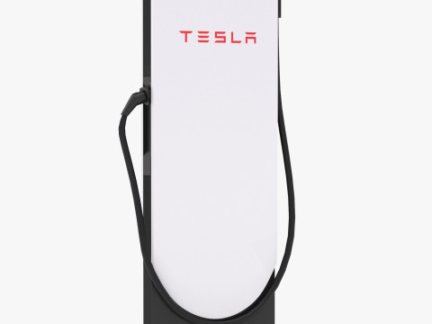 テスラ スーパーチャージャー V4 3Dモデル