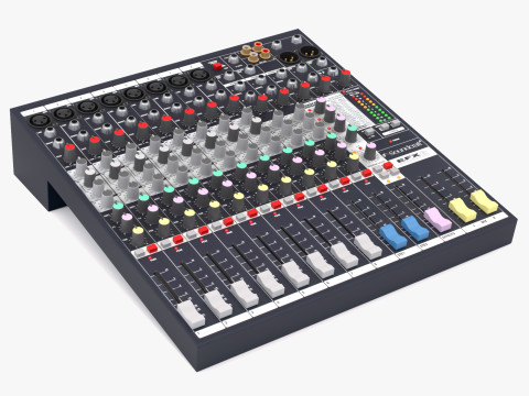 Konsol Pencampur Soundcraft EFX8 Model 3D