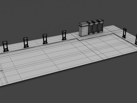 Stacja doładowania Tesli Model 3D
