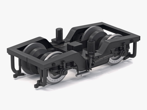 Візок колеса поїзда 3D Модель