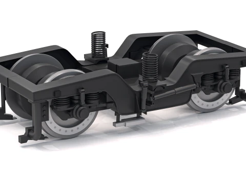 電車台車 3Dモデル
