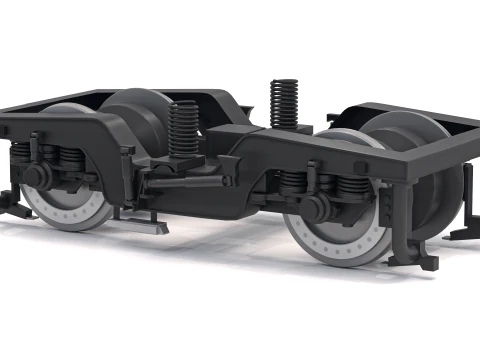 電車台車 3Dモデル