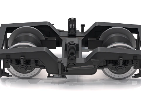 電車台車 3Dモデル