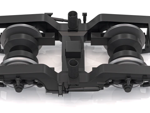 電車台車 3Dモデル