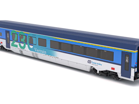 Siemens Vectrain-locomotief Tsjechische Spoorwegen 3D Model
