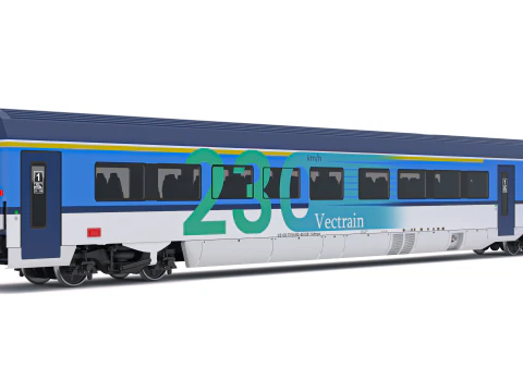 Siemens Vectrain-locomotief Tsjechische Spoorwegen 3D Model