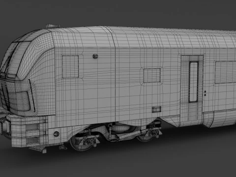 Siemens Vectrain-locomotief Tsjechische Spoorwegen 3D Model