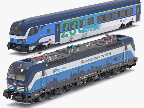 Siemens Vectron - Collection de trains Vectrain ComfortJet 1 Modèle 3D