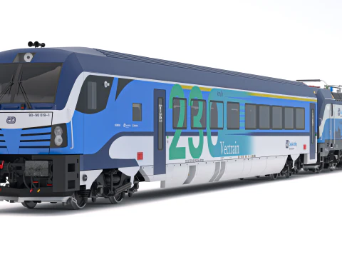 Siemens Vectron - Vectrain ComfortJet Collezione di treni 1 Modello 3D