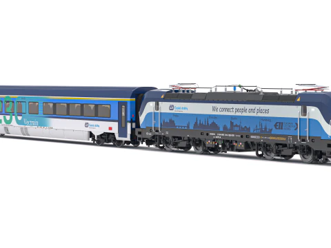 Siemens Vectron - Vectrain ComfortJet Collezione di treni 1 Modello 3D