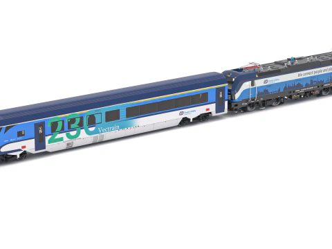 Siemens Vectron - Vectrain ComfortJet Collezione di treni 1 Modello 3D