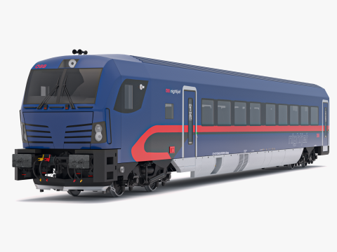 Siemens Vectrain Locomotive OBB jet de nuit Modèle 3D