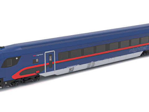 西门子 Vectrain 机车 OBB nightjet 3D 模型