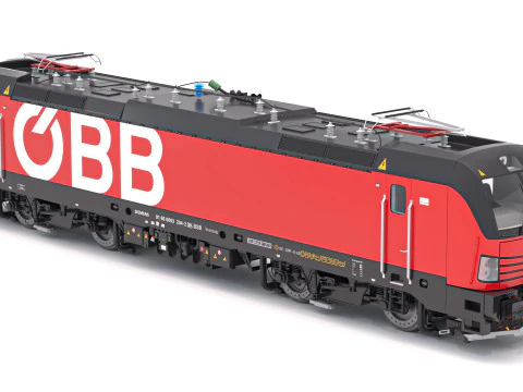 Siemens Vectron - Collezione Vectrain OBB Nightjet Train 1 Modello 3D