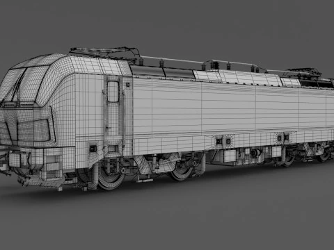 Siemens Vectron - Collezione Vectrain OBB Nightjet Train 1 Modello 3D