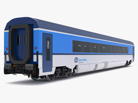 Ampz Rail Wagon Ceske Drahy 1 3D Модель
