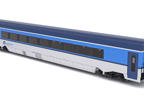 Ampz-Eisenbahnwagen Ceske Drahy 1 3D Modell