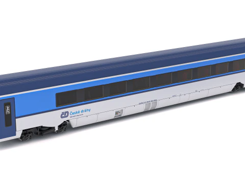 Vagone ferroviario Ampz Ceske Drahy 1 Modello 3D