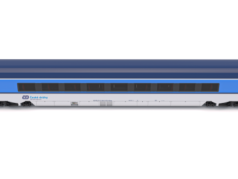 Ampz-Eisenbahnwagen Ceske Drahy 1 3D Modell