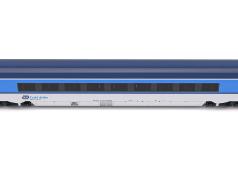 Vagone ferroviario Ampz Ceske Drahy 1 Modello 3D
