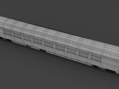 Ampz-Eisenbahnwagen Ceske Drahy 1 3D Modell