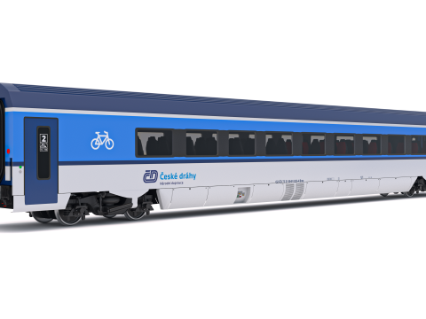 Ampz Rail Wagon Ceske Drahy 2 3D Model