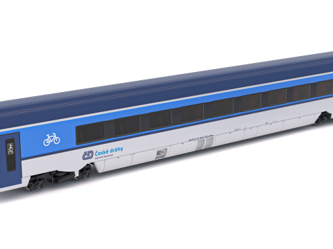 Ampz Rail Wagon Ceske Drahy 2 3D Model