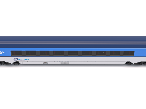Ampz Rail Wagon Ceske Drahy 2 3D Model