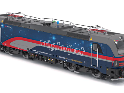 Siemens Vectron Nightjet Modello 3D